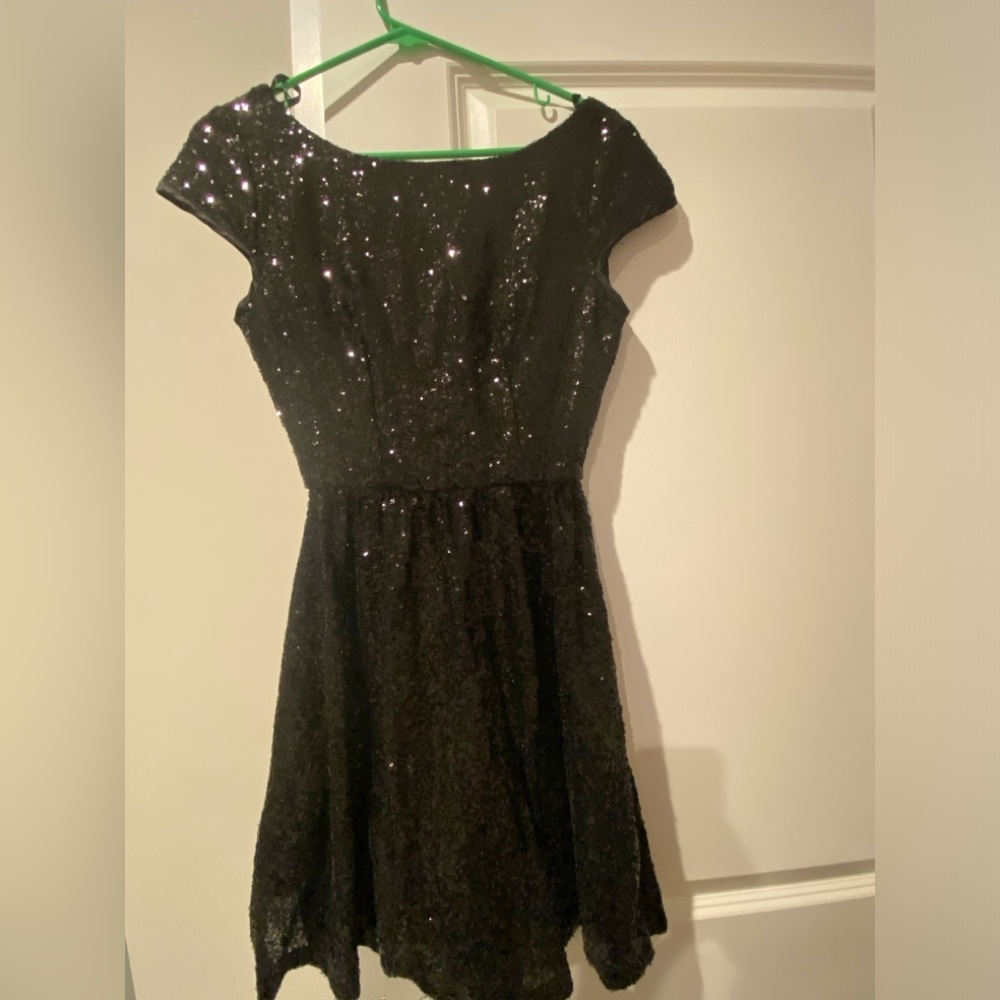 Camille La Vie dress, black sparkling dress